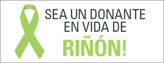 Sea un donante en vida de rinon!