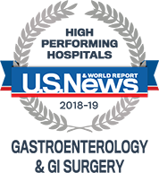 U.S. News and World Report Highest Ranking in Colon Cancer Surgery