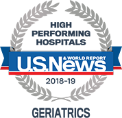 U.S. News and World Report Highest Ranking in Geriatrics