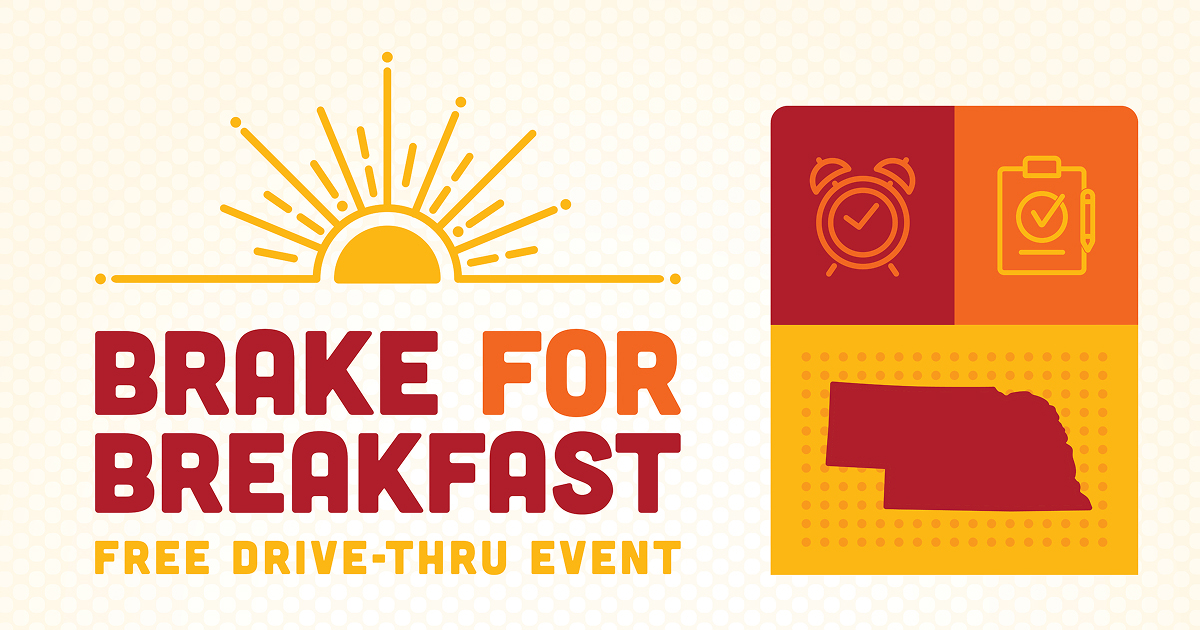 Brake for breakfast: free drive thru events
