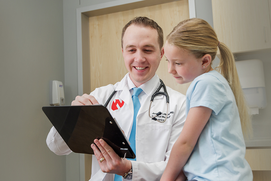 a Nebraska Medicine provider with a child