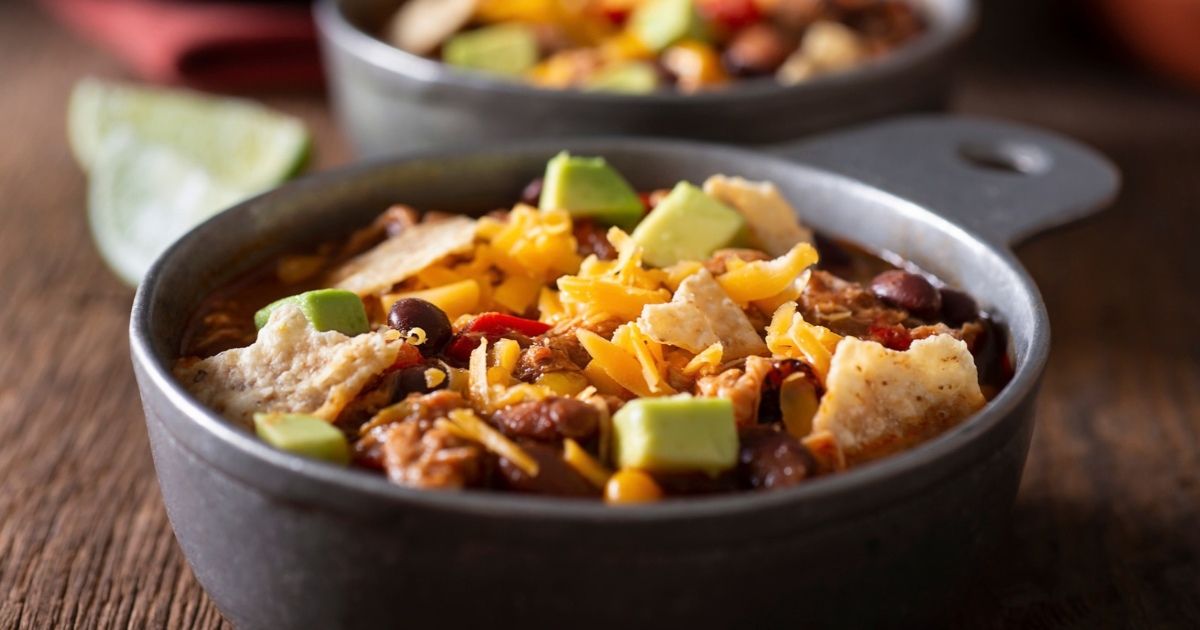 bowl of taco soup