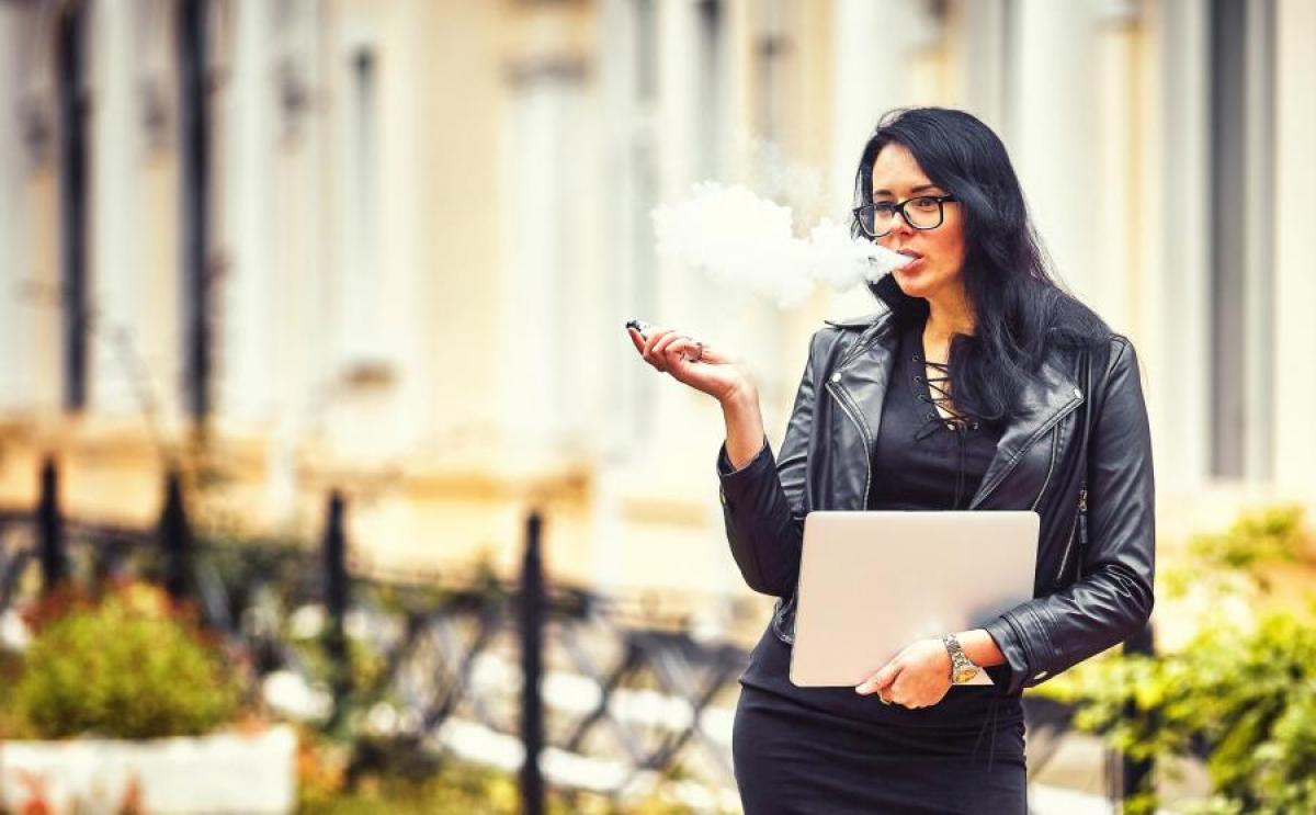 Woman vaping