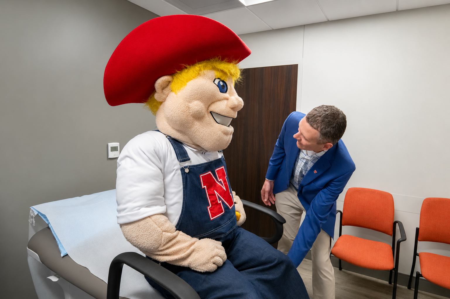 Herbie in a doctor's office