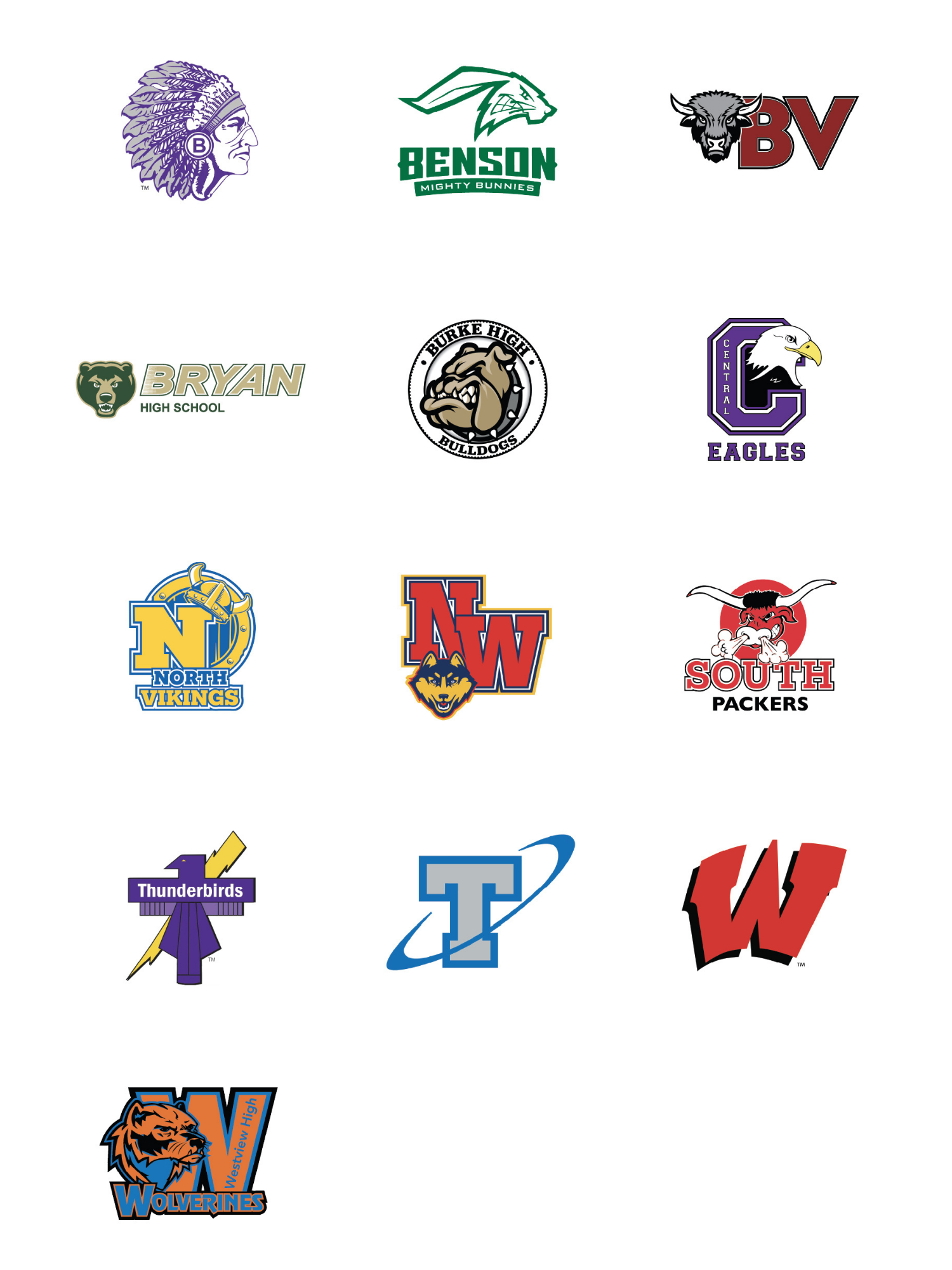 high school partnership logos