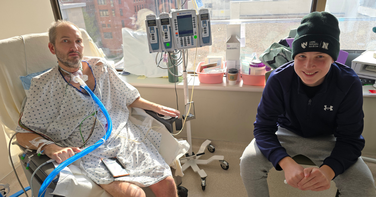 Tony Trumble and his son Emerson