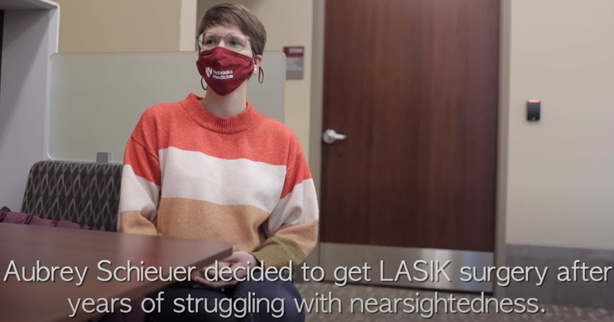 Watch a patient go through getting laser vision correction surgery