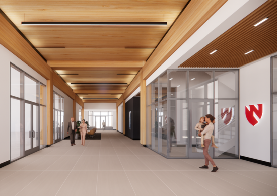 3D rendering from the interior of Gretna Landing Nm Health Center