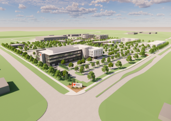 3D rendering of the development of Gretna Landing