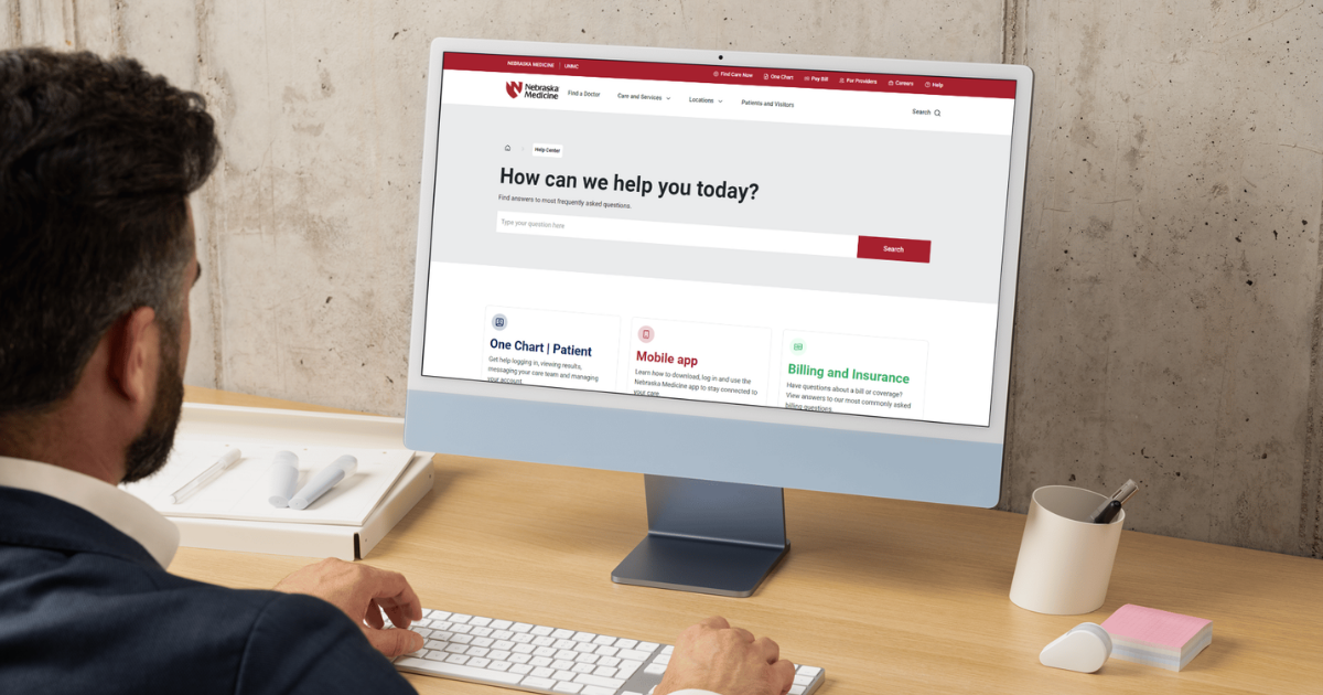 Nebraska Medicine Help Center: Quick answers, anytime