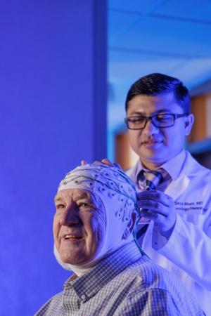 Bernie Ketterl participated in Dr. Bhatt's study on cognition in patients going through leukemia therapy.