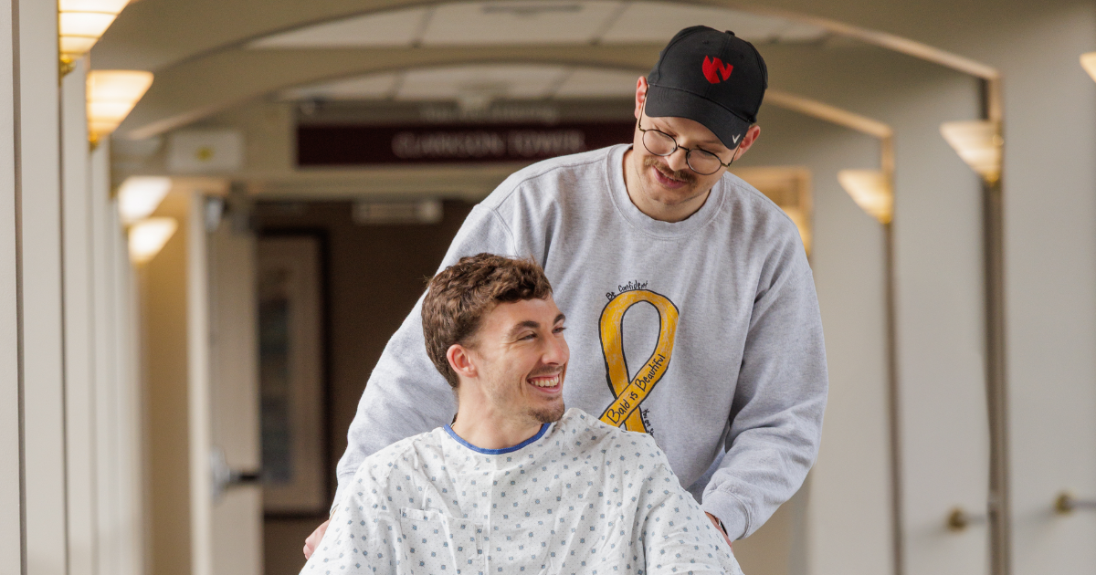 Will Steinauer with patient