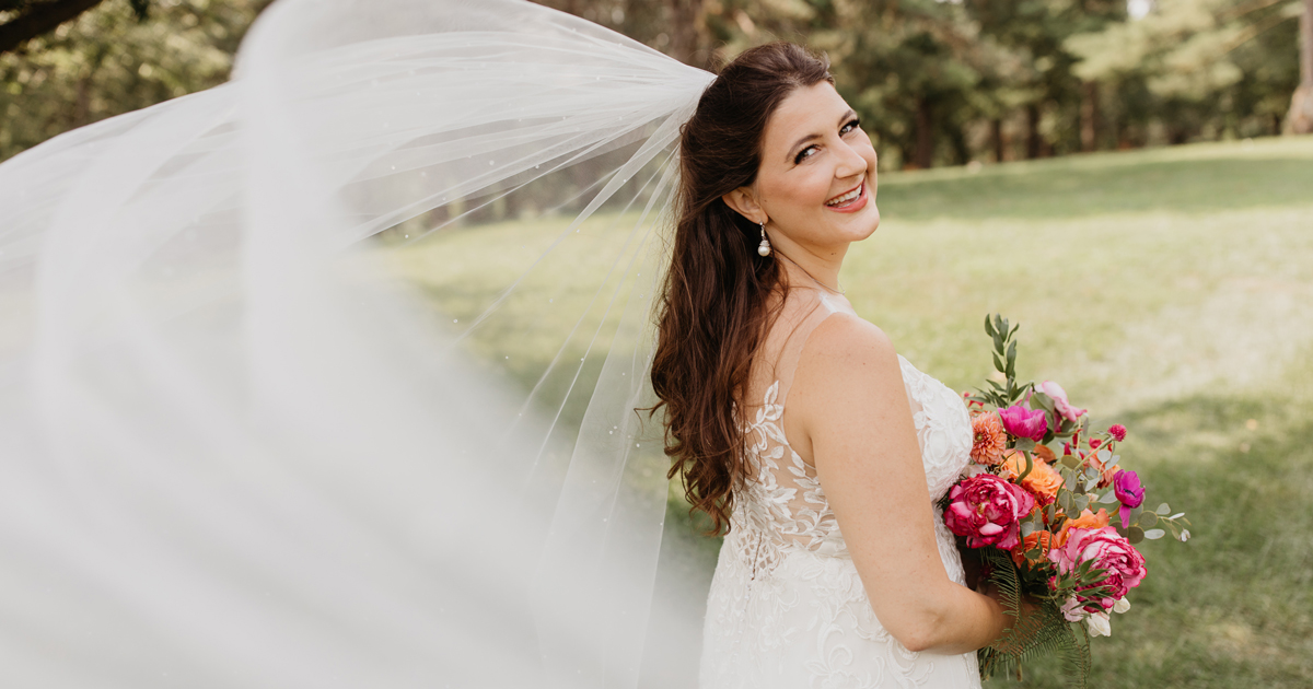 Chelsea Slattery on her wedding day