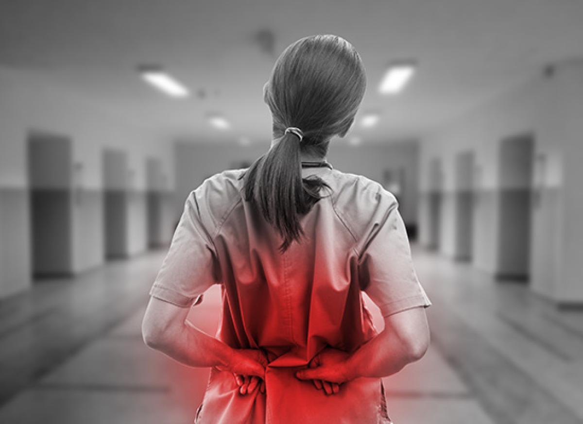 Nurse with back pain