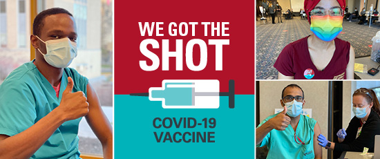 We got the shot. COVID-19 vaccine. 