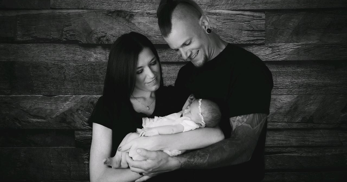 Bridget, Casey and their baby, girl Andi, are happy and healthy together.