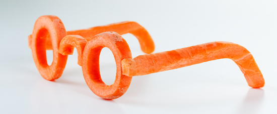 picture of carrot eye glasses