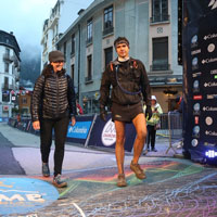 Tim McGargill finishes the Ultra-Trail Du Mont-Blanc, a 105-mile race, with his sister by his side in 2017.