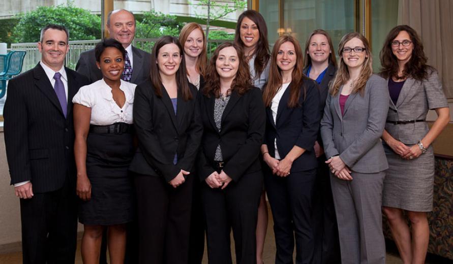 From Left to Right: Patrick Fuller, Jessica Njoku, Michael Powell, Rachel King, Sarah Hanigan, Anne Furasek, Jamela Urban, Lori Lynn Kestleloot, Jessica Casey, Allison Baxley, Carisa Masek