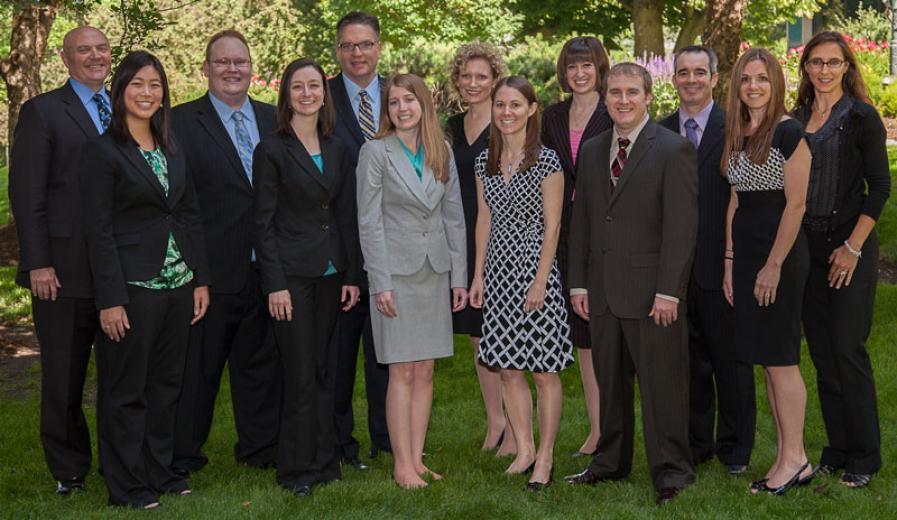 From Left to Right: Michael Powell, Angie Huang, Kyle Dvoracek, Katie Owen, Steve Nissen, TrisAnn Renulic, Susie Liewer, Jill Robertson, Nikki Ogle, Craig Reha, Patrick Fuller, Lori Lynn Kesteloot, Caria Masek