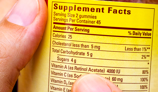 picture of a gummy vitamin bottle