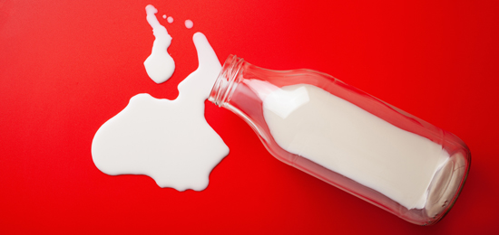 picture of spilled milk