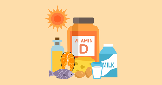 illustration of vitamin d sources