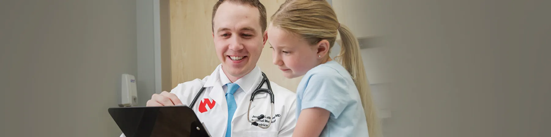a Nebraska Medicine provider with a child