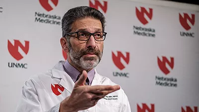 Andre Kalil, Nebraska Medicine infectious diseases and critical care physician. 