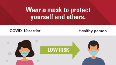 Wear a mask to protect yourself and others