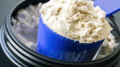 Big, heaping scoop of protein powder