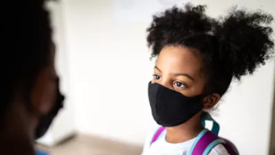 picture of a student with a face mask