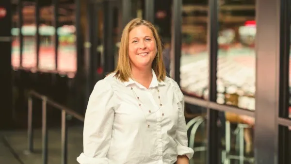 Woman looking at camera