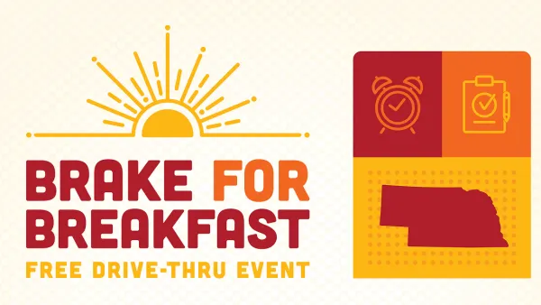 Brake for breakfast: free drive thru events