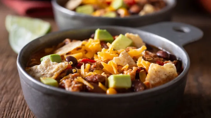 bowl of taco soup
