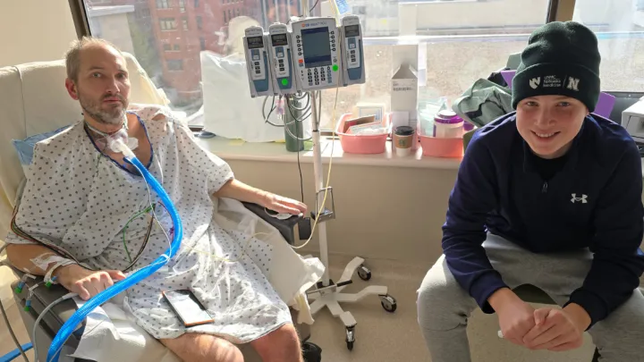 Tony Trumble and his son Emerson