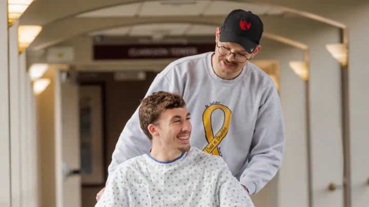 Will Steinauer with patient