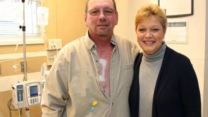 Patient Rick Smith and wife Rae Jean