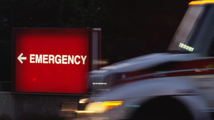 Picture of ER sign
