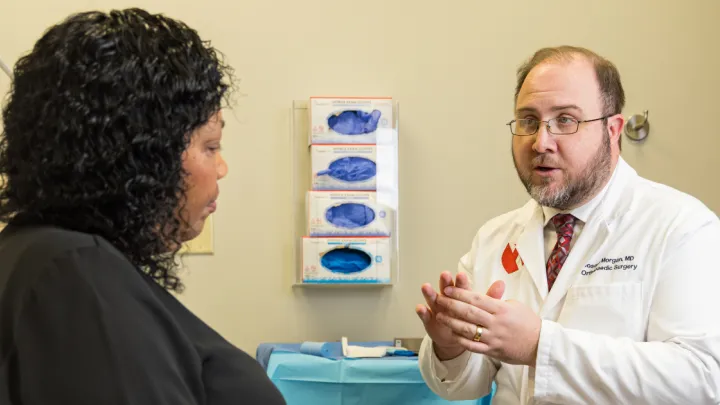 Patient Paula Travis and Joseph Morgan, MD