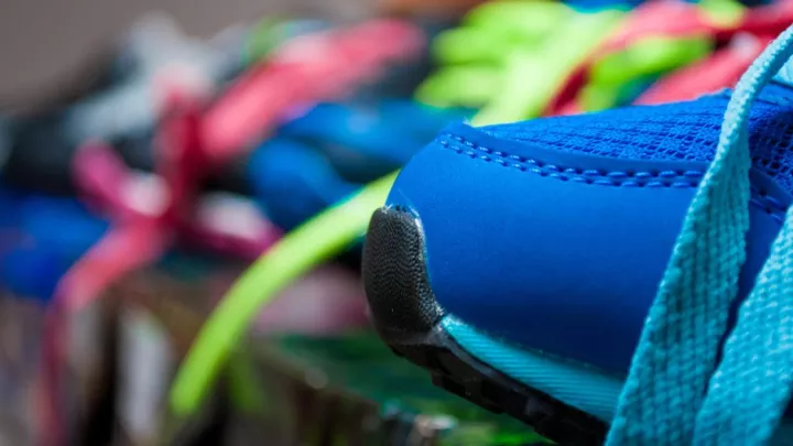 Close up of tennis shoes