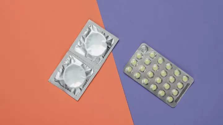 Condoms and birth control pills