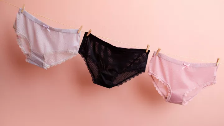 Three pairs of women's underwear