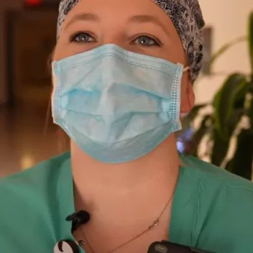 Katie, an Interventional Radiology Technologist at Nebraska Medicine